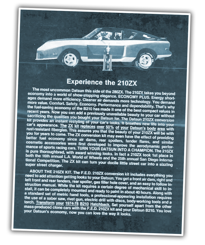 Illustration for article titled The Datsun 210ZX Is The Most Awfunderful Thing You've Seen All Day